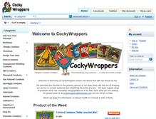 Tablet Screenshot of cockywrappers.co.uk